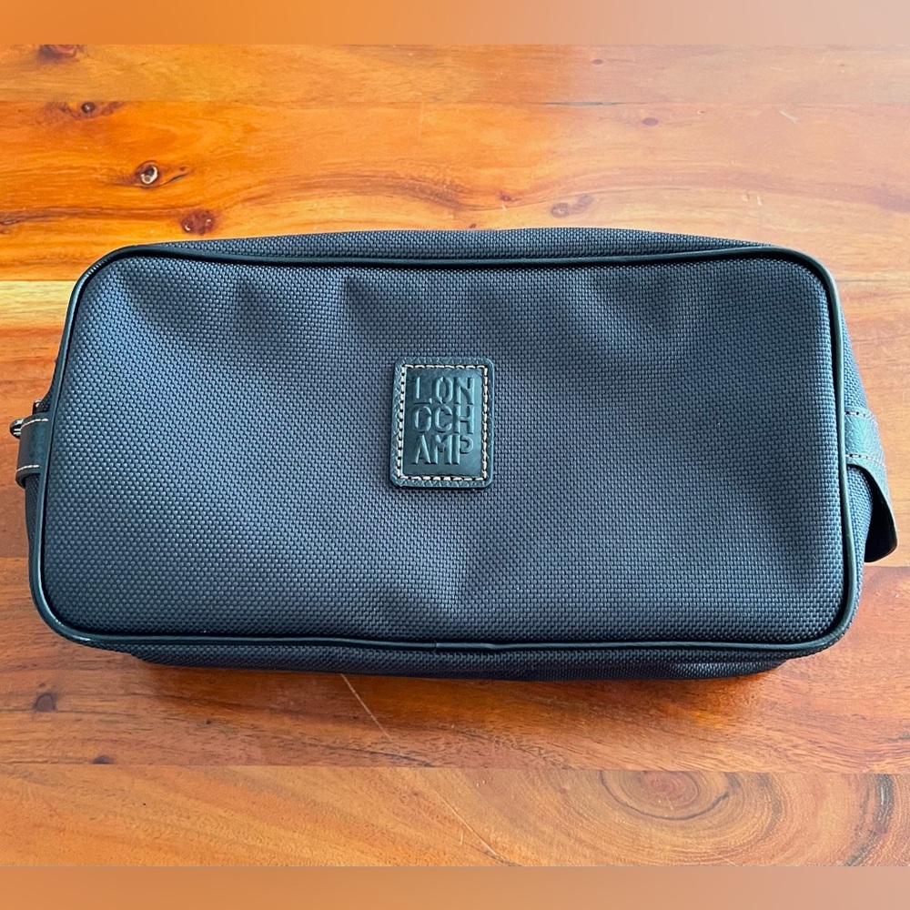 Longchamp black Boxford Toiletry Case